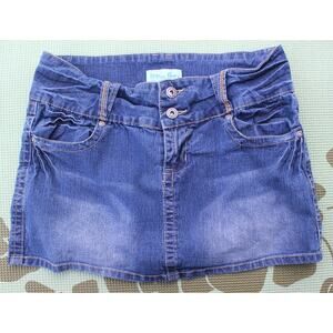 Anchor Blue - Y2K Lowrise Denim Mini Skirt- Size 9
